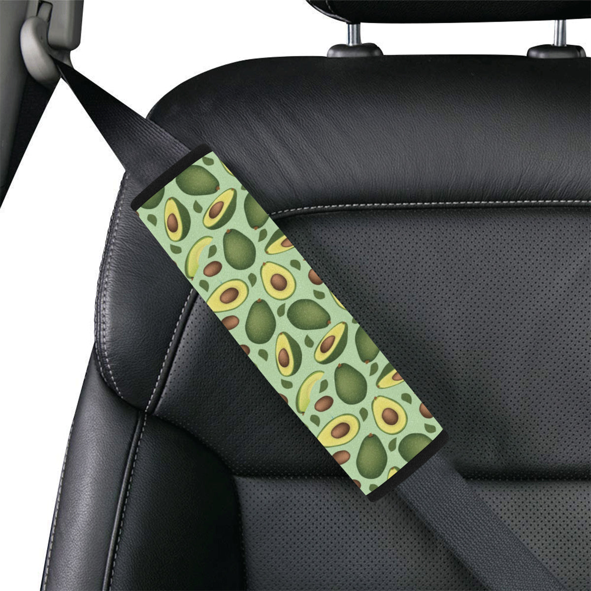 Avocado Pattern Print Design AC01 Car Seat Belt Cover