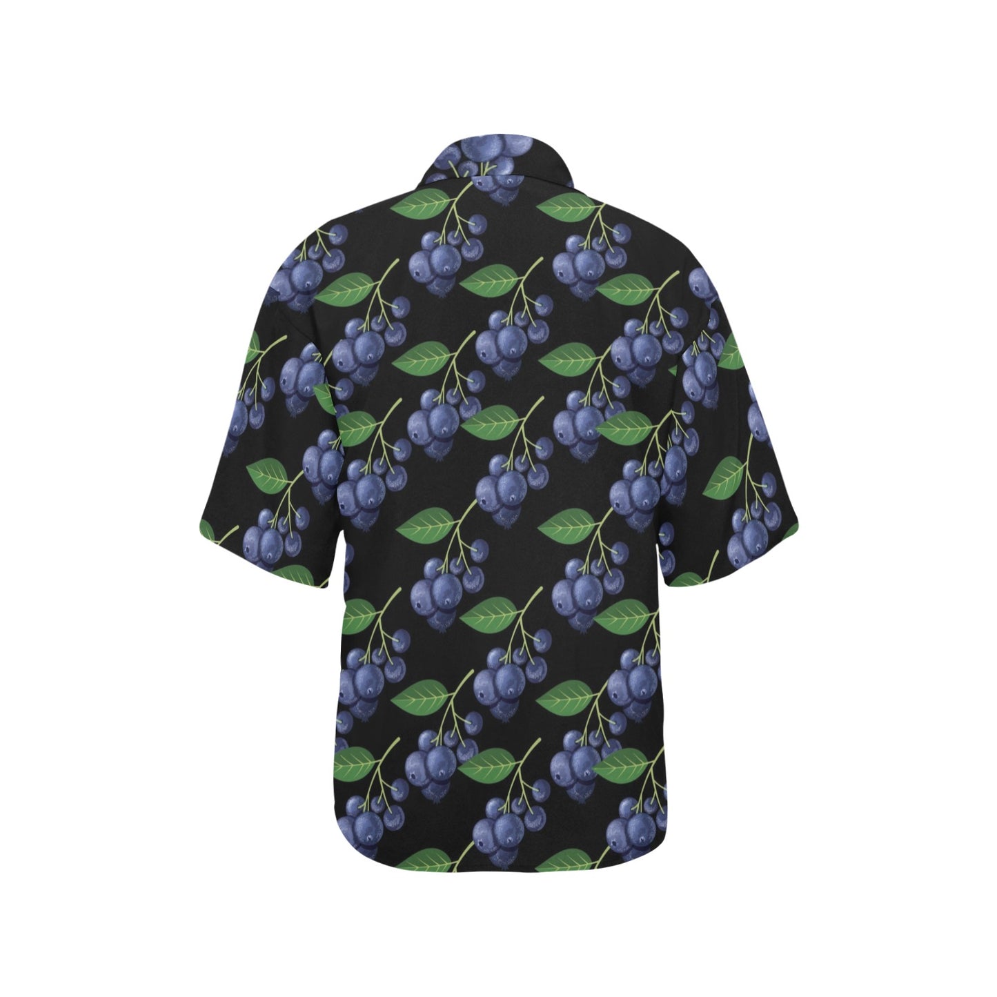 Blueberry Pattern Print Design BB01 Women's Hawaiian Shirt
