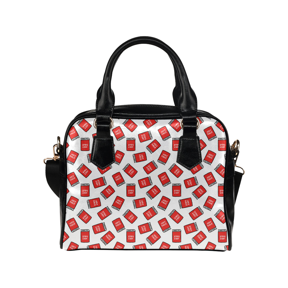 Bible Pattern Print Design 03 Shoulder Handbag