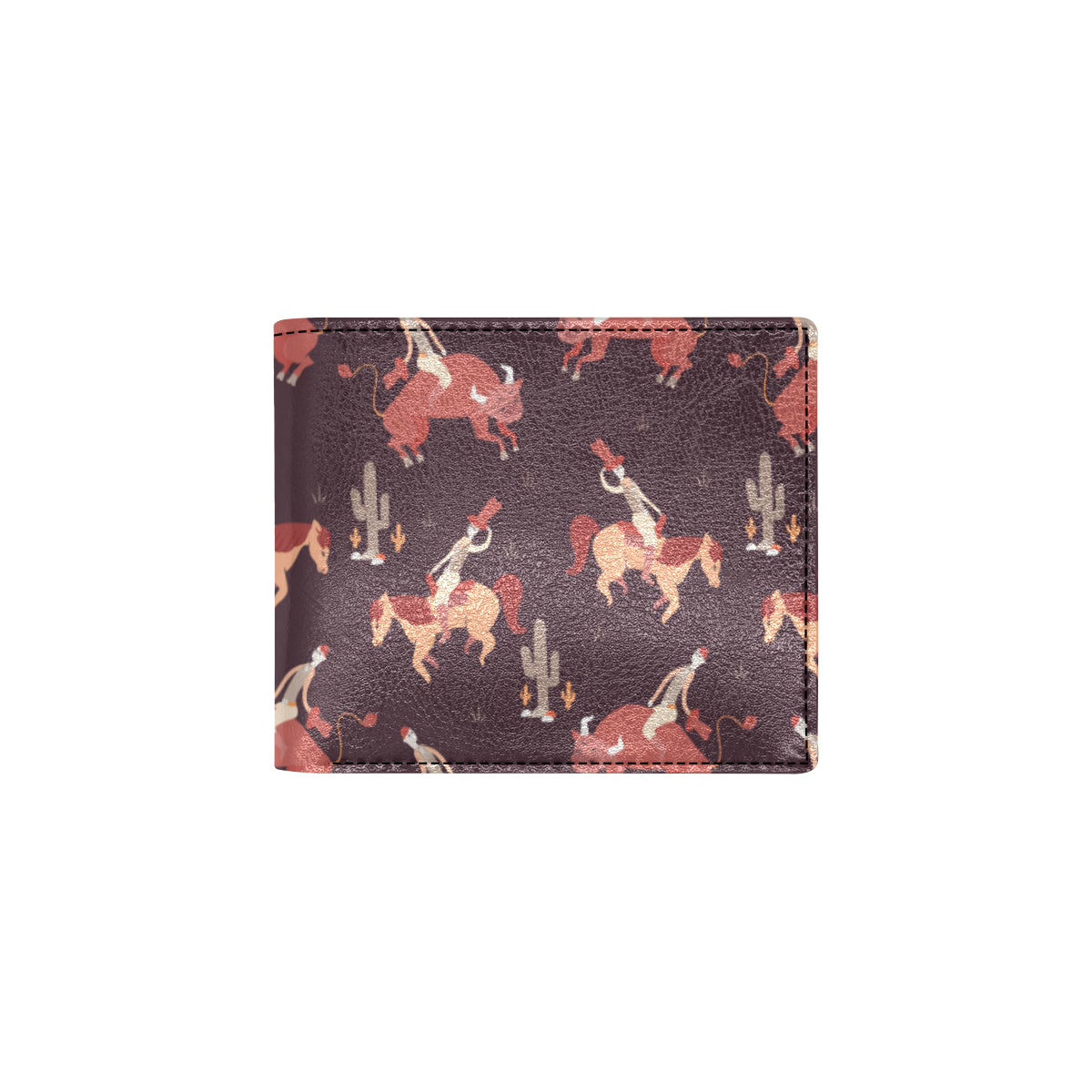Rodeo Pattern Print Design A01 Men's ID Card Wallet