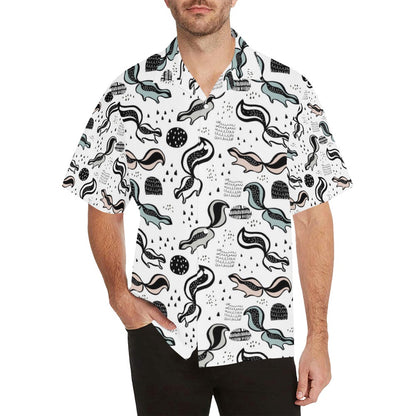 Skunk Print Design LKS303 Men's Hawaiian Shirt