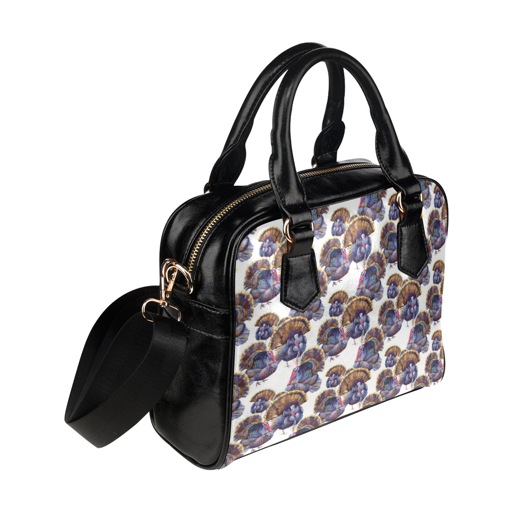 Turkey Pattern Print Design 01 Shoulder Handbag