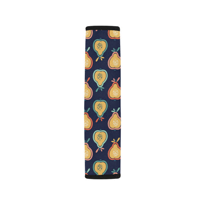 Pear Pattern Print Design PE03 Car Seat Belt Cover
