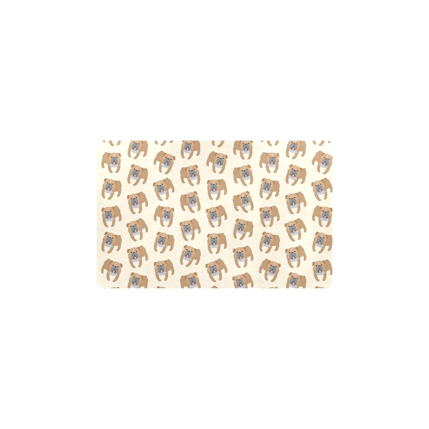Bulldogs Pattern Print Design 01 Kitchen Mat