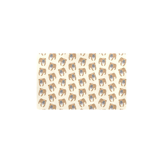 Bulldogs Pattern Print Design 01 Kitchen Mat