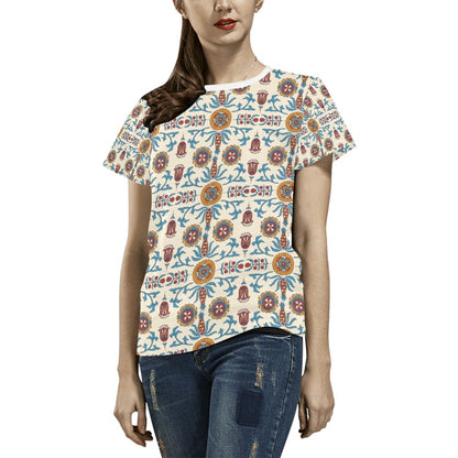 Suzani Print Design LKS301 Women's  T-shirt