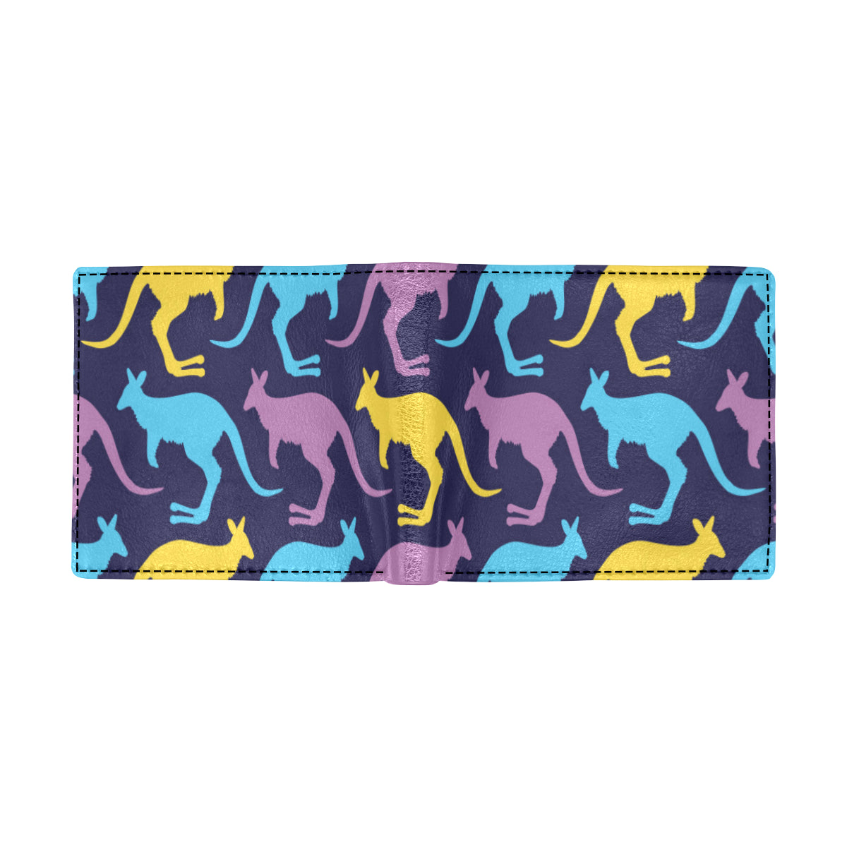 Kangaroos Pattern Print Design 02 Men's ID Card Wallet