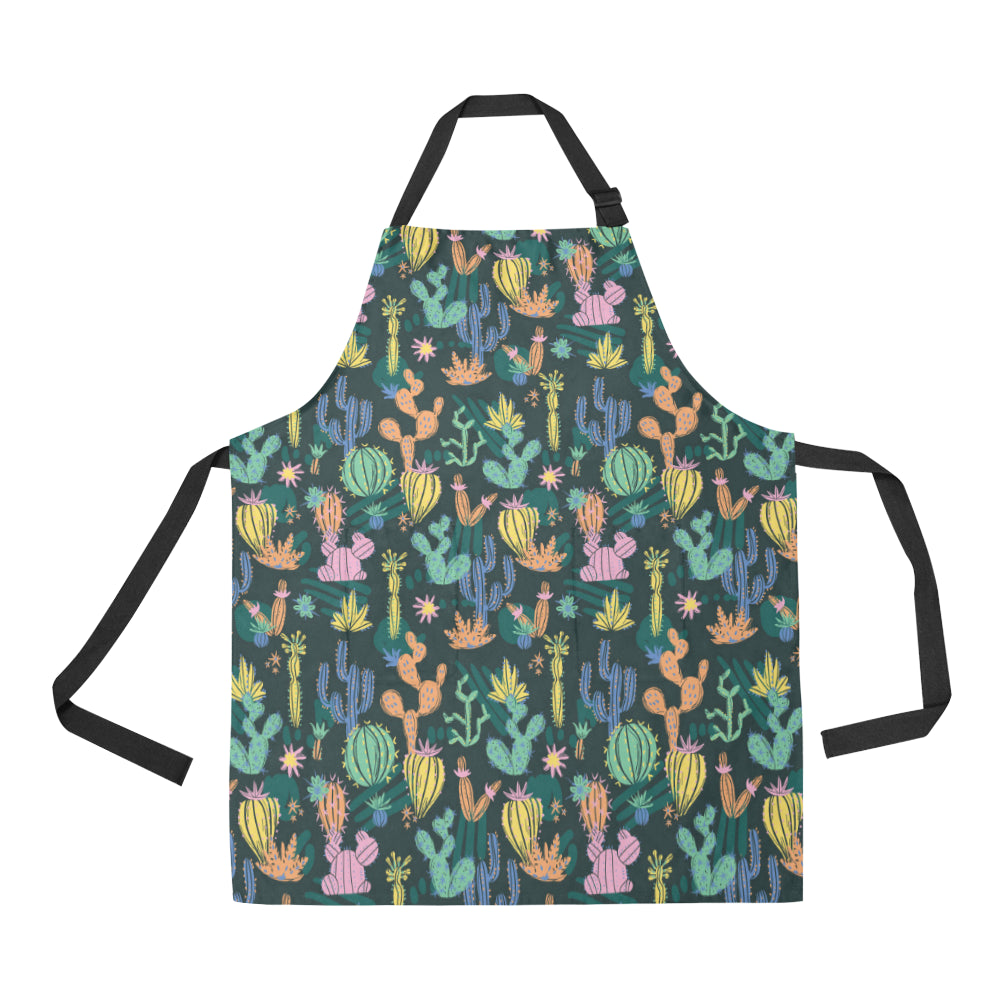 Cactus Pattern Print Design 05 Apron with Pocket