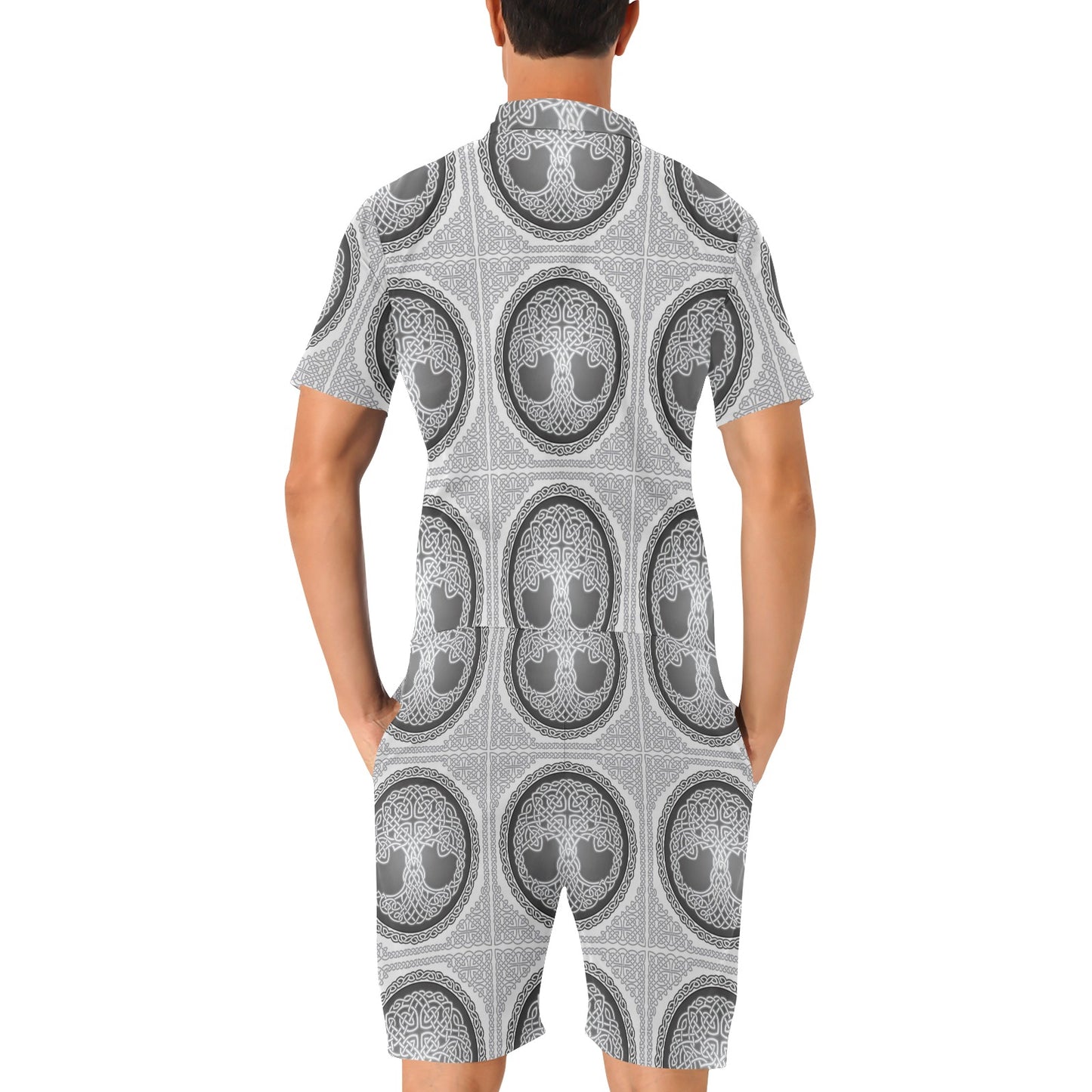 Celtic Tree of life Print Men's Romper