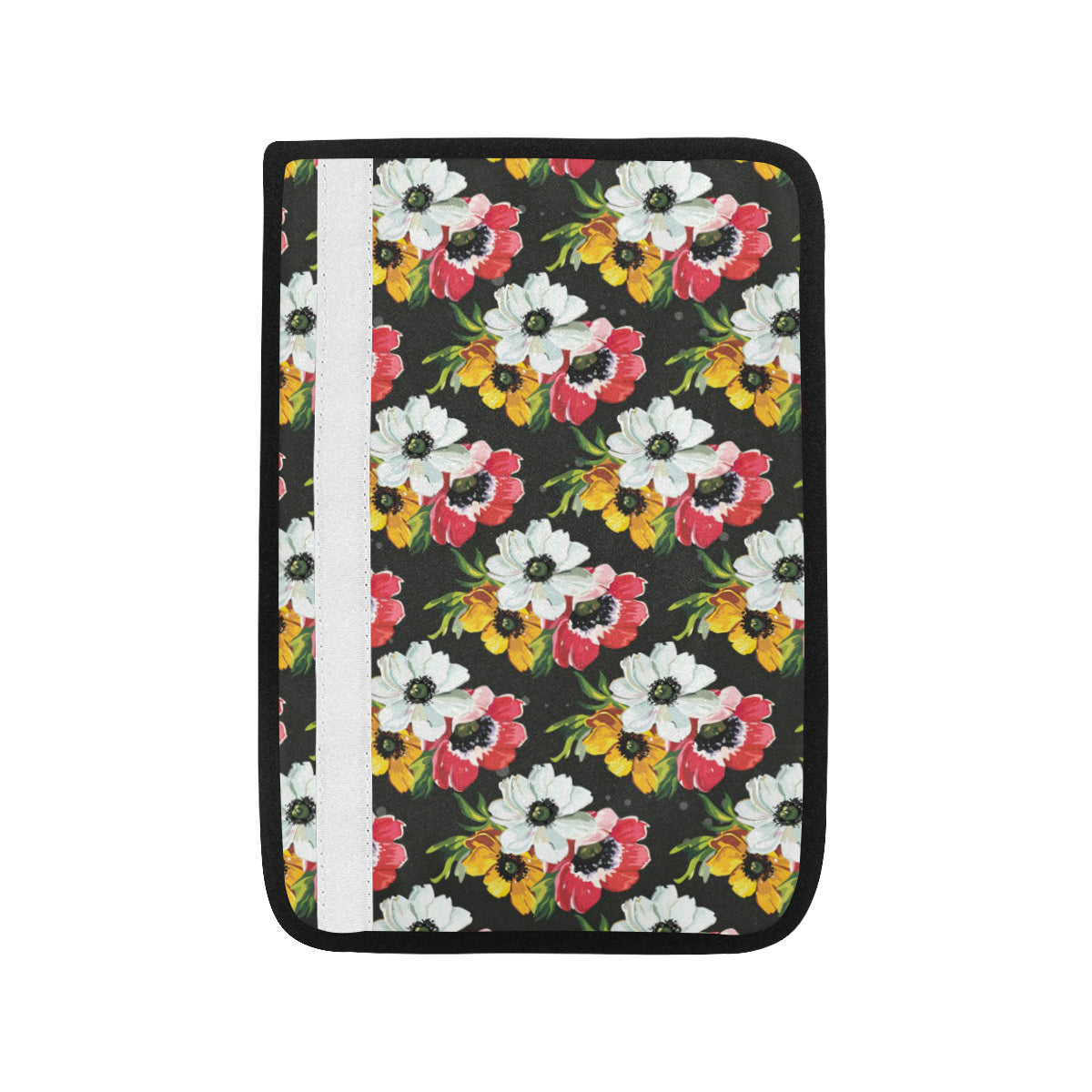 Anemone Pattern Print Design AM07 Car Seat Belt Cover