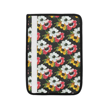 Anemone Pattern Print Design AM07 Car Seat Belt Cover