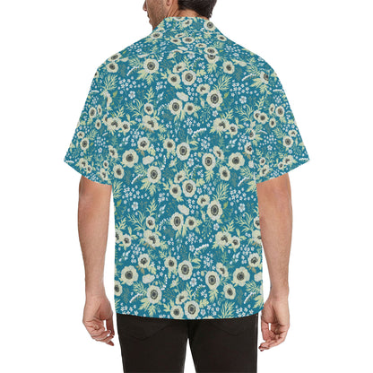 Anemone Pattern Print Design 01 Men's Hawaiian Shirt