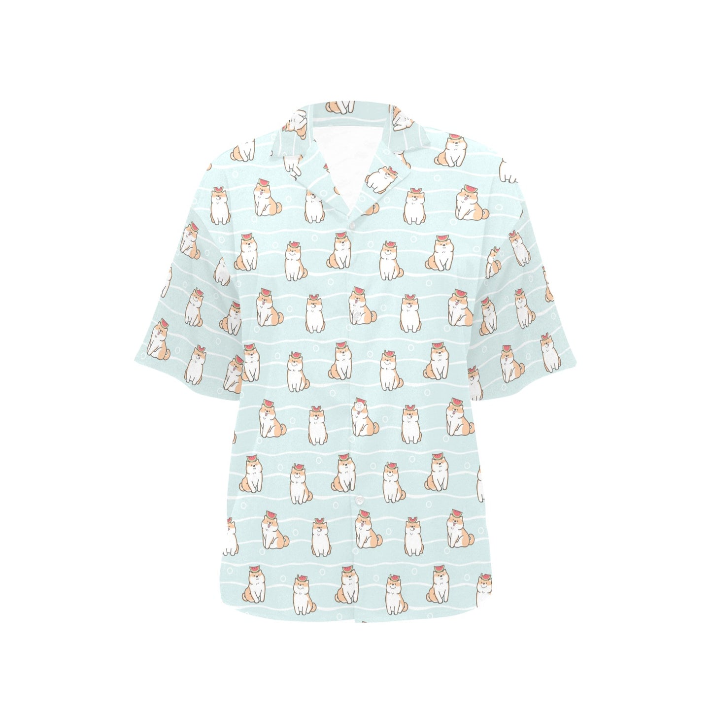 Shiba Inu Print Design LKS3011 Women's Hawaiian Shirt