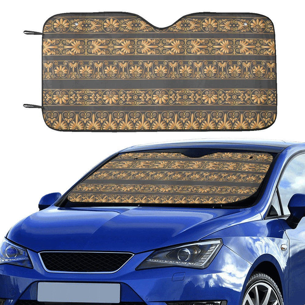 Ancient Greek Print Design LKS303 Car front Windshield Sun Shade