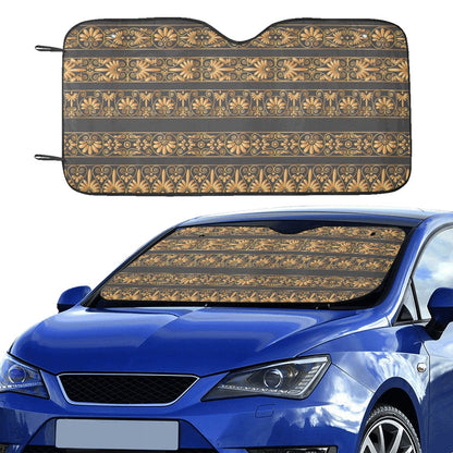Ancient Greek Print Design LKS303 Car front Windshield Sun Shade
