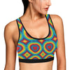 Tie Dye Heart shape Sports Bra