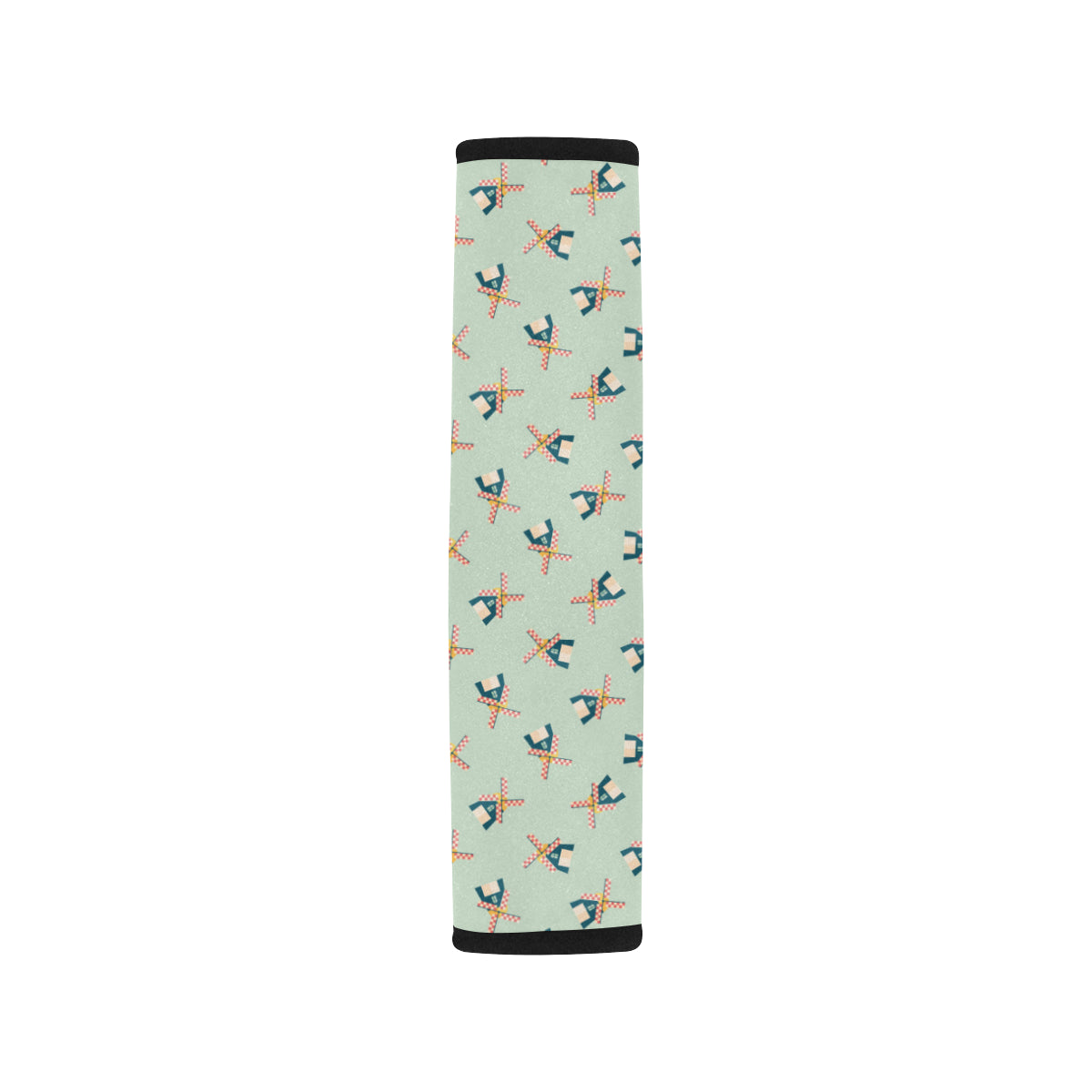 Windmill Pattern Print Design 02 Car Seat Belt Cover