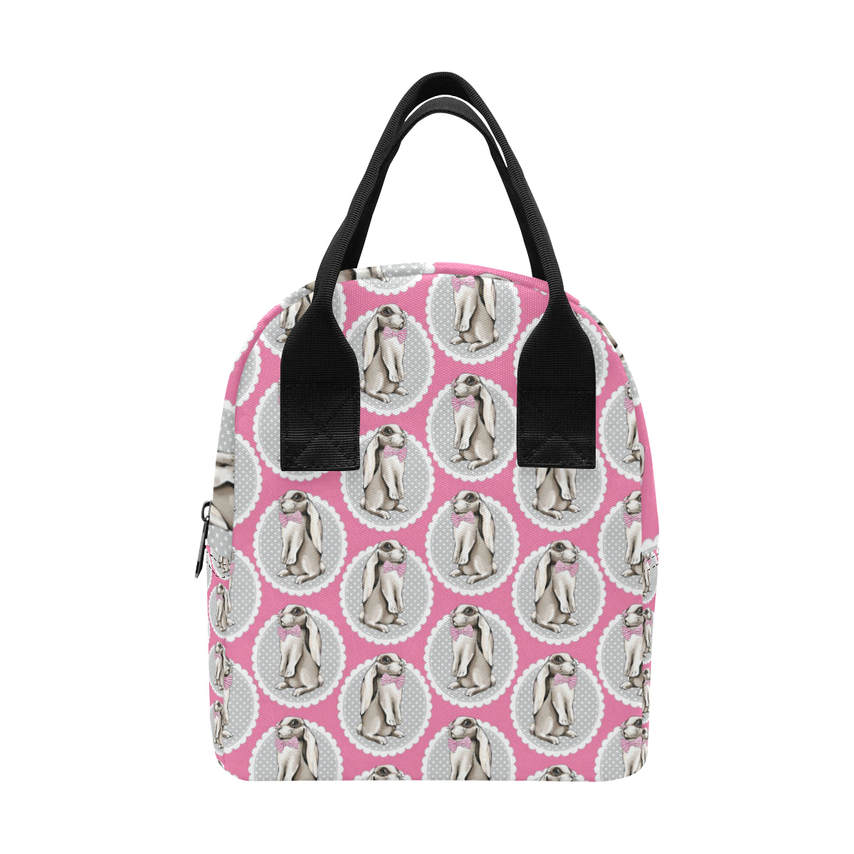 Rabbit Pattern Print Design RB019 Insulated Lunch Bag
