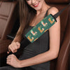 Llama Cactus Pattern Print Design 07 Car Seat Belt Cover