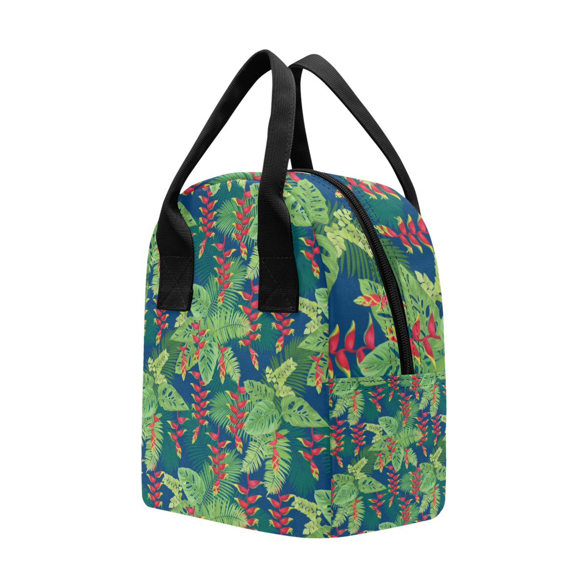 Heliconia Pattern Print Design HL08 Insulated Lunch Bag