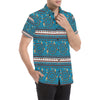 Dream catcher aztec Men's Short Sleeve Button Up Shirt