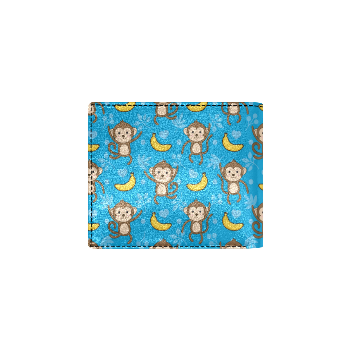 Monkey Pattern Print Design 05 Men's ID Card Wallet