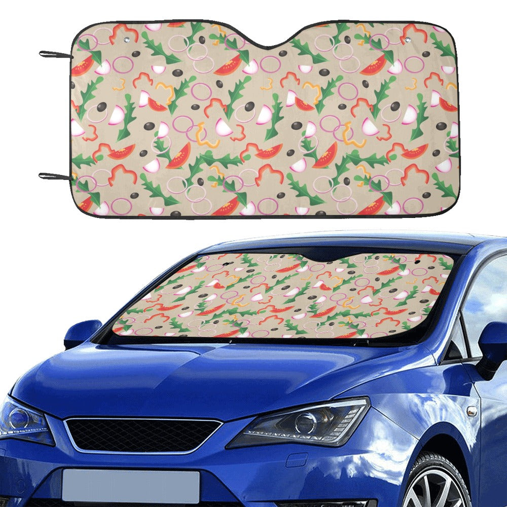 Salad Print Design LKS303 Car front Windshield Sun Shade