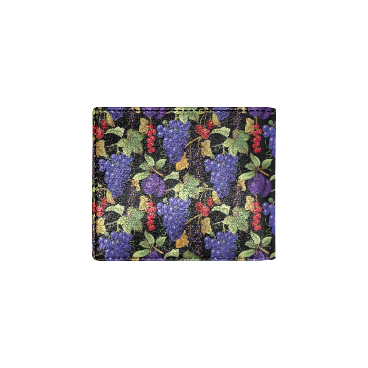 Grape Pattern Print Design GP05 Men's ID Card Wallet