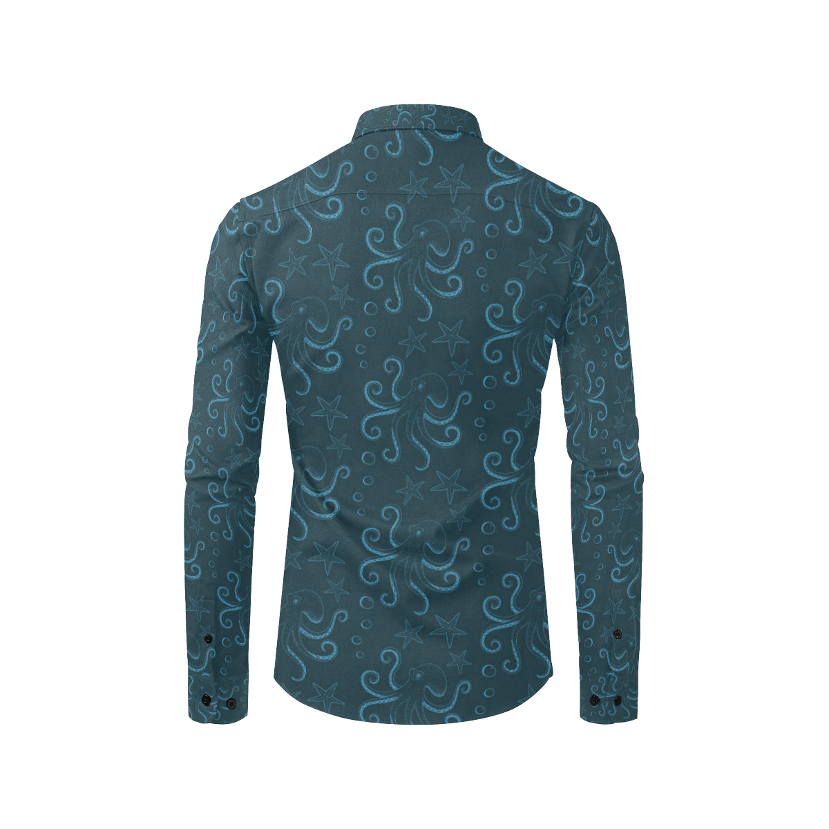 Octopus Pattern Print Design A05 Men's Long Sleeve Shirt