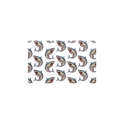 Great White Shark Pattern Print Design 03 Kitchen Mat