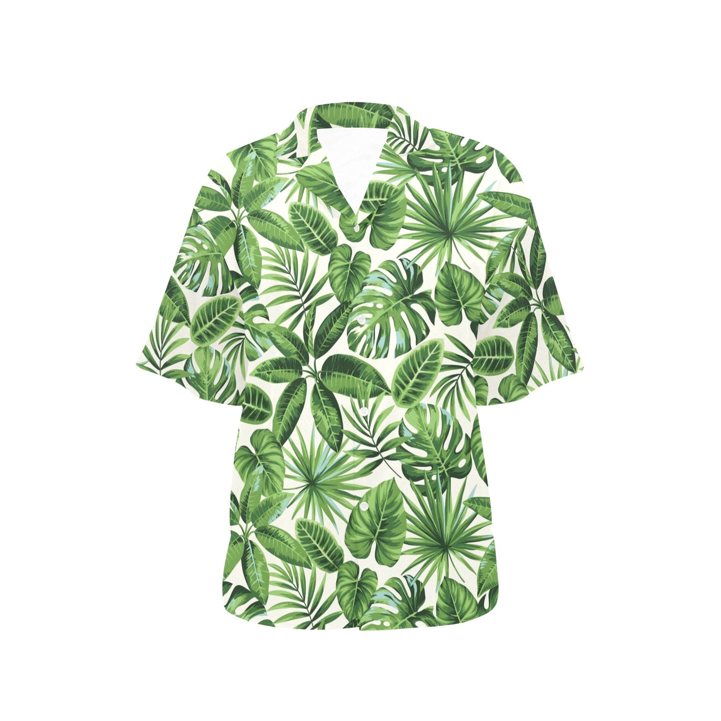 Tropical Flower Pattern Print Design TF013 Women's Hawaiian Shirt