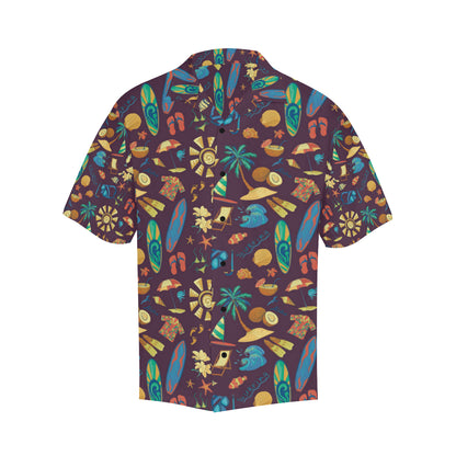 Aloha Hawaii Pattern Print Design 01 Men's Hawaiian Shirt