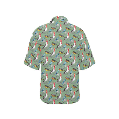 Birds Pattern Print Design 07 Women's Hawaiian Shirt