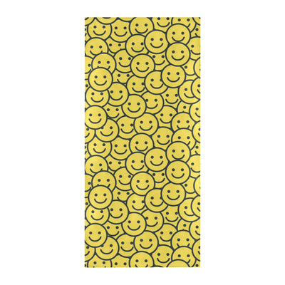 Smiley Face Emoji Print Design LKS302 Beach Towel 32" x 71"