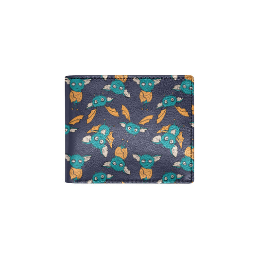 Bat Pattern Print Design 07 Men's ID Card Wallet