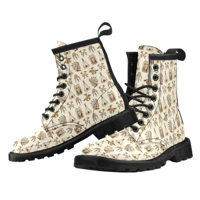 Native Indian Pattern Design Print Women's Boots