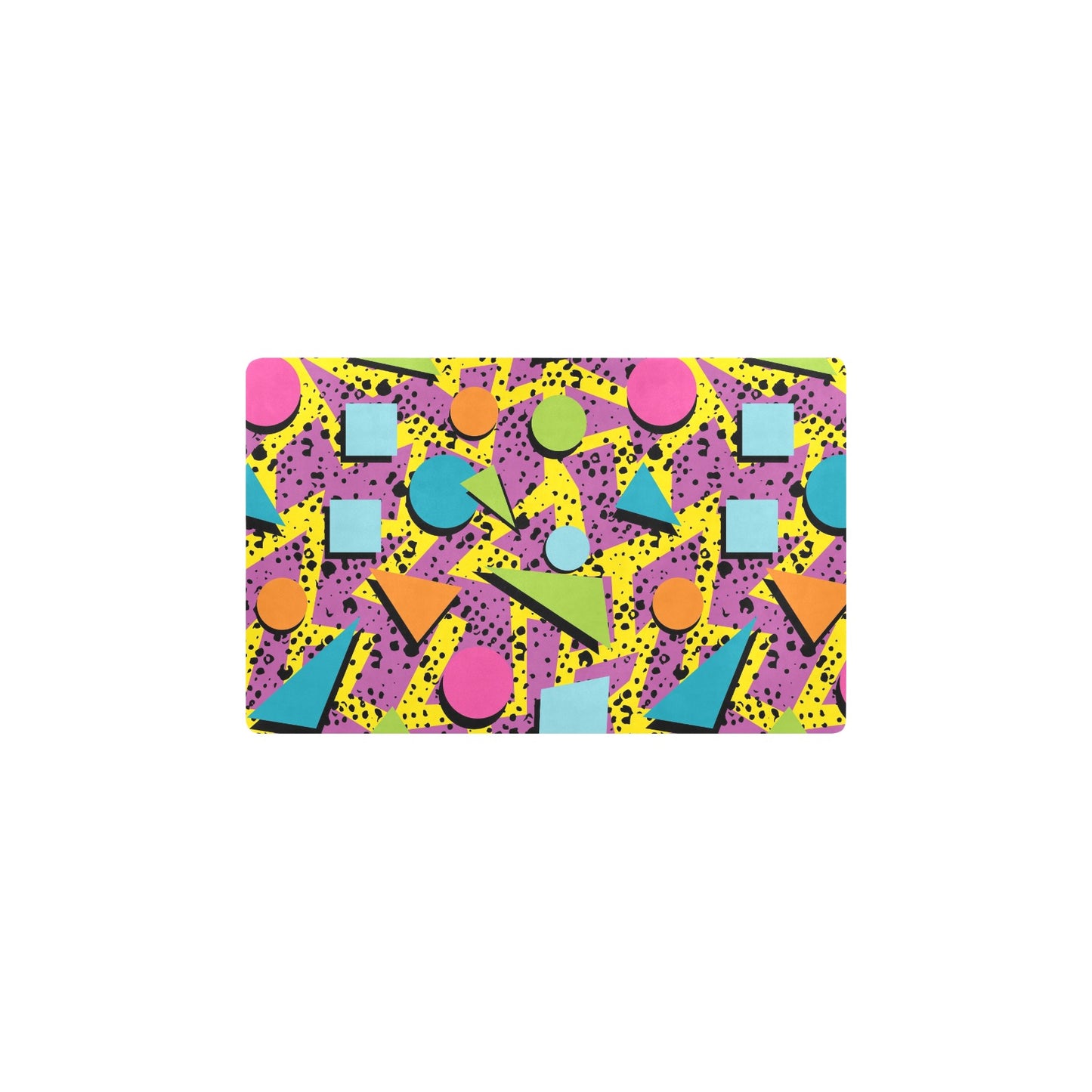 80s Pattern Print Design 1 Kitchen Mat