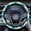 Elephant Aztec Ethnic Print Pattern Steering Wheel Cover with Elastic Edge