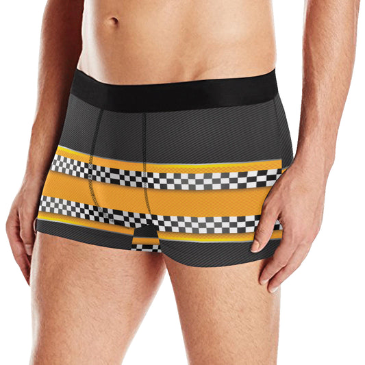 Checkered Pattern Print Design 01 Men's Boxer Briefs