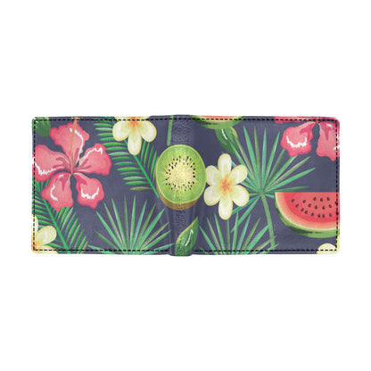 Tropical Fruits Pattern Print Design TF05 Men's ID Card Wallet