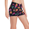 Marigold Pattern Print Design MR02 Yoga Shorts