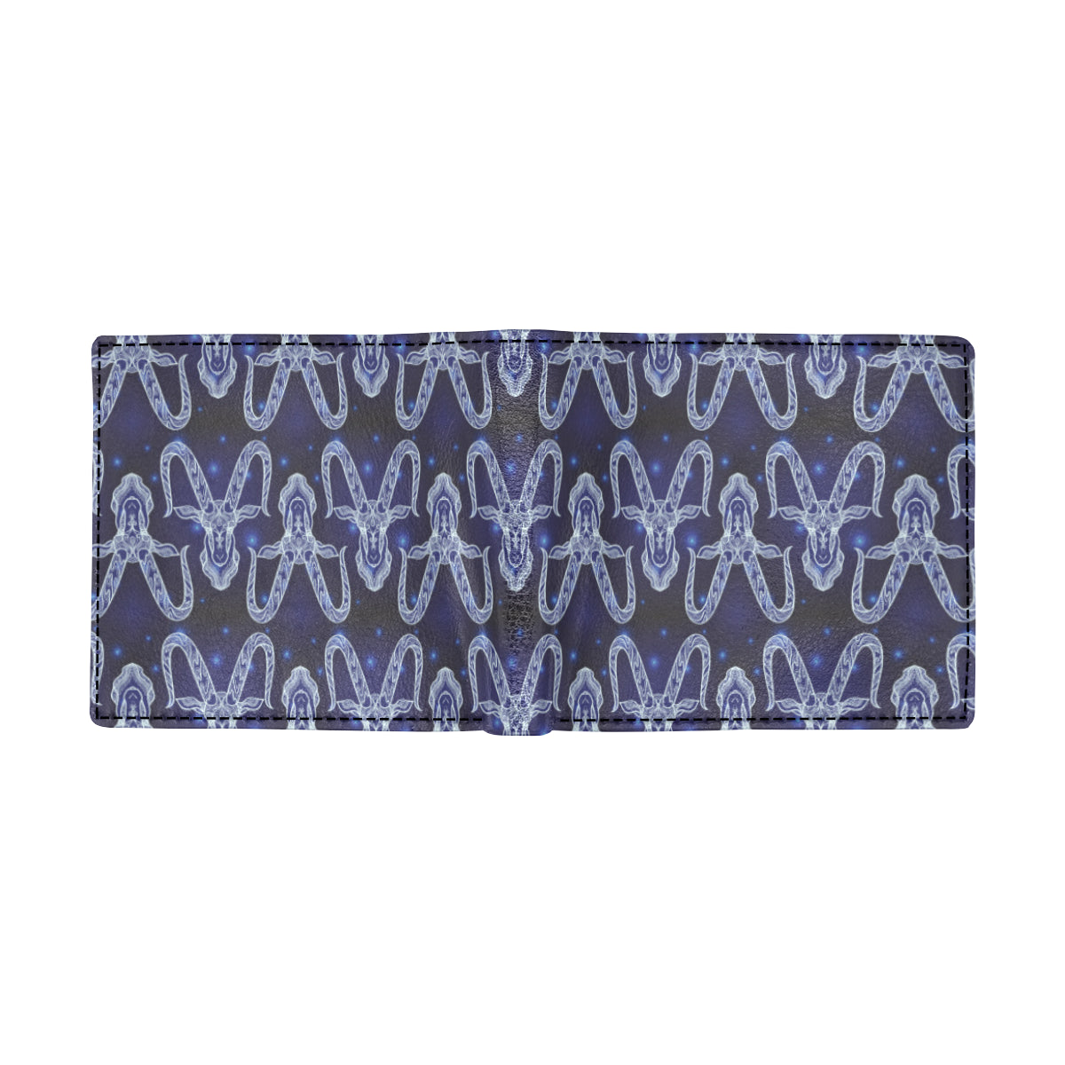 Capricorn Zodiac Pattern Print Design 03 Men's ID Card Wallet