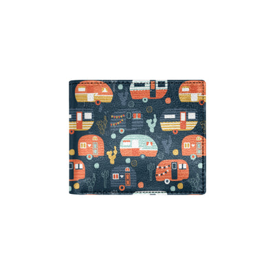 Camper Caravan Print Pattern Men's ID Card Wallet