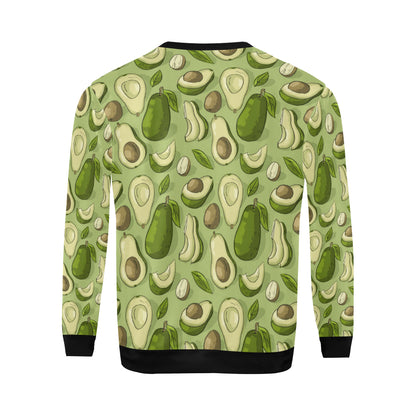 Avocado Pattern Print Design AC03 Men Long Sleeve Sweatshirt