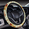 Western Cowboy Design Pattern Steering Wheel Cover with Elastic Edge