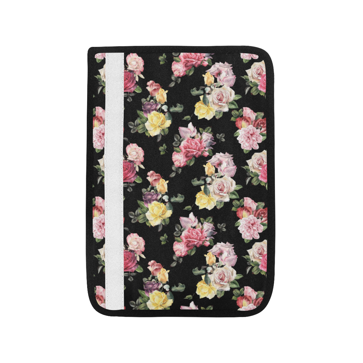 Rose Pattern Print Design RO010 Car Seat Belt Cover