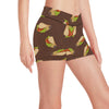 Taco Pattern Print Design TC08 Yoga Shorts