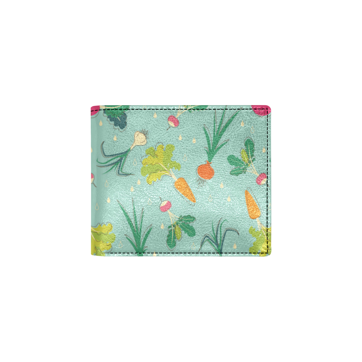 Radish Pattern Print Design A01 Men's ID Card Wallet