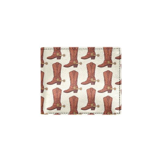 Cowboy Pattern Print Design 06 Men's ID Card Wallet