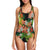 Amaryllis Pattern Print Design AL07 Women Swimsuit